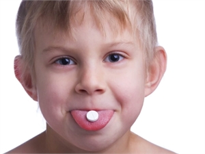 Mouth melting tablets are easy to use by children