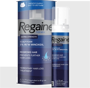 Regaine foam. Regaine is also known as Rogaine