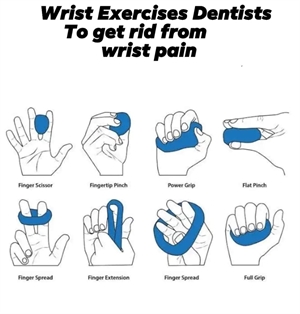 Wrist exercises for dentists
