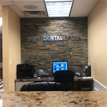 Sharon dental group recep area