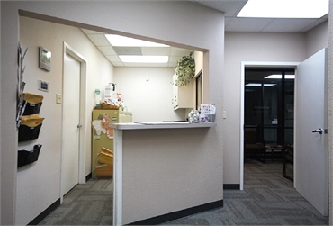 Reception area at Richardson dentist Meredith G. Davis DDS