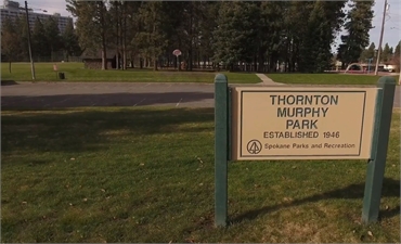Thornton Murphy Park at 3 minutes drive to the east of Spokane dentist Cascade Dental Care South Hil