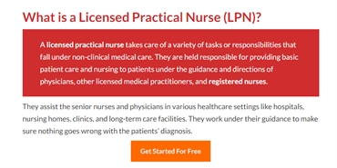 LPN's are Key to Providing Medical Care