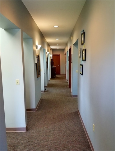 Hallway at Elkhart IN dentist Douglas J Snyder DDS PC