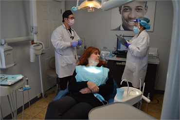 Patient loves care and attention she receives at Elizabeth dentist Banker Dental Associates