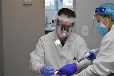 Elizabeth dentist Dr Joseph Banker at work at Banker Dental Associates