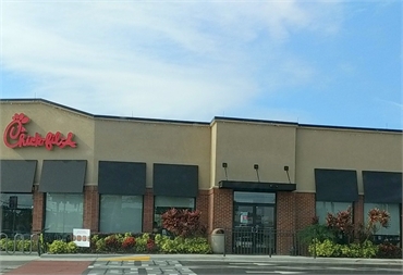 Chick-Fil-A few paces to the west of Winter Park Dental