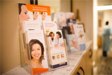 Dental implants information brochures at Winter Park Dental