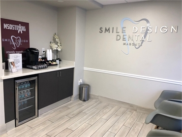 Refreshment area at Smile Design Dental of Margate