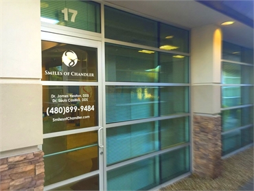 entrance to our dental implant center in Chandler  AZ