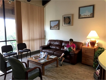 Waiting lounge at Dr. Deriana's office in Tucson AZ few miles away from DeGrazia Gallery in the Sun