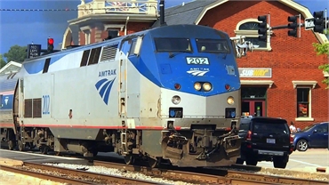 Amtrak train departing from Fayetteville Station at 12 minutes drive to the east of O2 Dental Group 