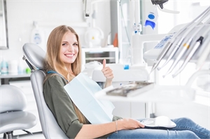 Patient in the dental chair