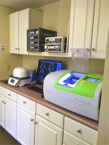 Planmill 40 system for same day crowns in the office of Hudson OH dentist Van Hala Dental Group