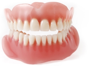 This is image of dentures, that can made in a day