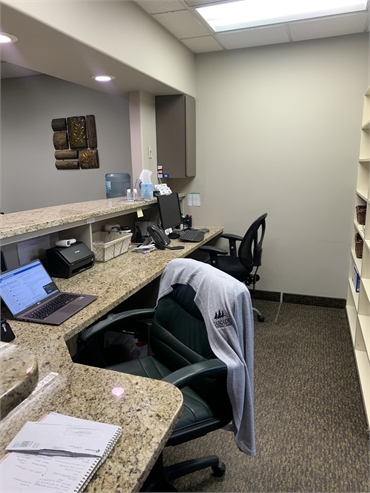 Frontdesk and checkout office at Cascade Dental Care - North Spokane