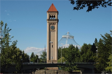 The Great Northern Clocktower at 15 minutes drive to the north of Dental Care of Spokane