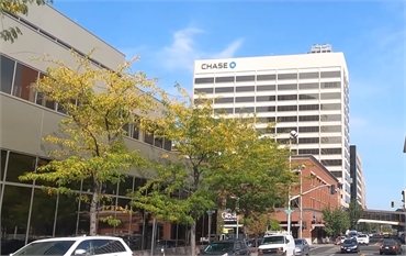 Chase Bank on W Main Ave at 16 minutes drive to the north of Dental Care of Spokane