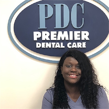 Patient coordinator Kereida at Premier Dental Care