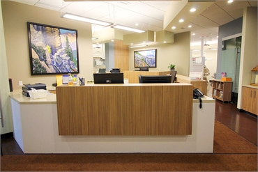 Front desk at our cosmetic dentistry in Okotoks AB