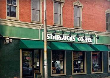 Starbucks on Broadway at 4 minutes drive to the southeast of Harrison Family Dentists Saratoga Sprin
