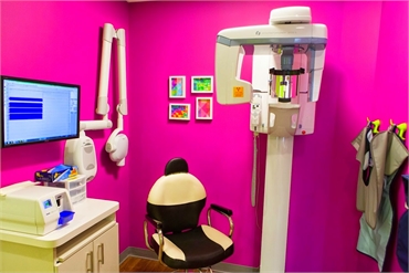 Digital dental x-ray unit at Montgomery Pediatric Dentistry
