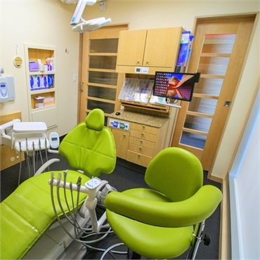 State of the art dental equipment in the operatory at Anchorage Midtown Dental Center
