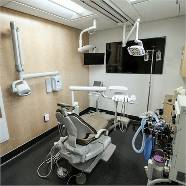 State of the art dental chair at our cosmetic dentistry clinic Anchorage Midtown Dental Center