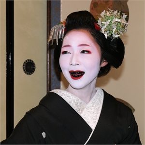 Teeth blackening in Japan is called Ohaguro