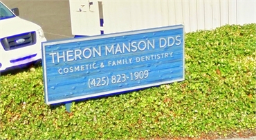 signboard of Theron Manson DDS PS Kirkland WA 98034