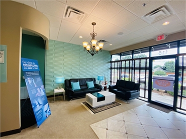 Reception area at Seven Hills Dentistry