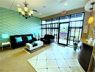 Well lit waiting area at Seven Hills Dentistry Dallas GA