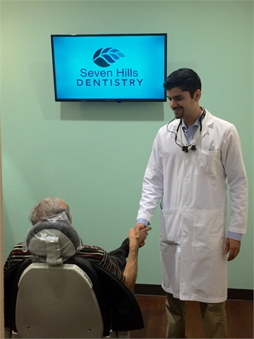 Dallas dentist Dr Ron Hassanzadeh loves talking to inquisitive patients at Seven Hills Dentistry