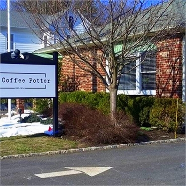 The Coffee Potter at 6 minutes drive to the south of Long Valley dentist Cazes Family Dentistry LLC
