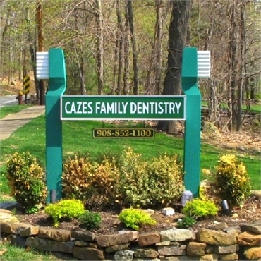 Signboard at Long Valley dentist Cazes Family Dentistry LLC Long
