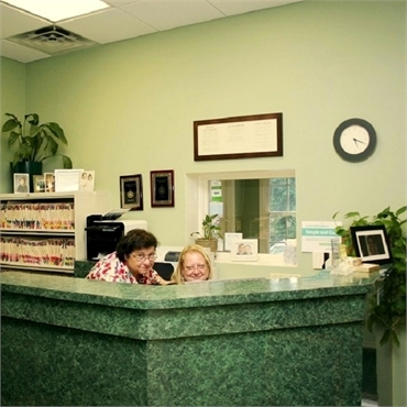 Reception center at Long Valley dentist Cazes Family Dentistry LLC