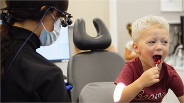 Dental exam pediatric patient at Dr. KIDS Dentistry Spokane Valley WA
