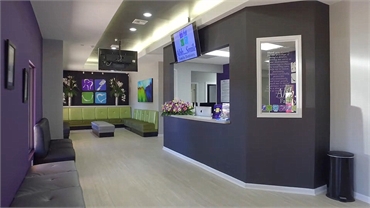 Reception and waiting area at Laredo dentist Ahh Smile Family Dentistry