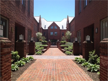 The courtyard at Alonzo M. Bell DDS office