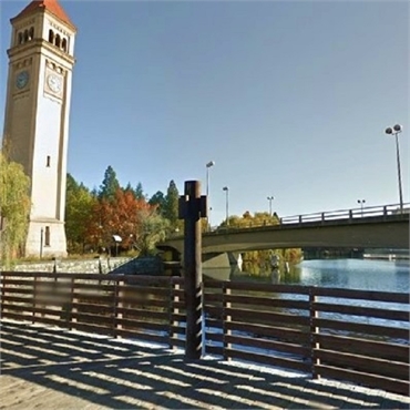 Riverfront Park and The Great Northern Clocktower 4.5 miles to the south of Spokane Dentist 5 Mile S