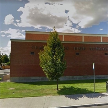 Shadle Park High School 1.5 miles to the south of Spokane's best family dentist 5 Mile Smiles