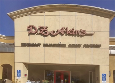 D Z Akin's at 4 minutes drive to the west of La Mesa dentist Hornbrook Center for Dentistry