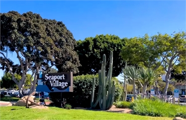 Seaport Village at 14 minutes drive to the west of La Mesa dentist Hornbrook Center for Dentistry