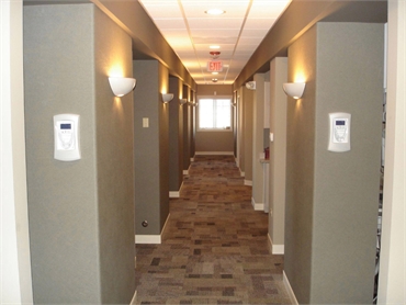 Hallways to treatment room