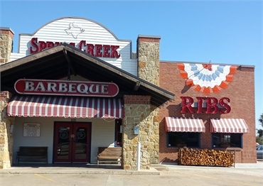Spring Creek Barbeque just few paces away from Mills Orthodonics Richardson TX