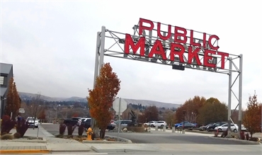 Pybus Public Market at 6 minutes drive to the north of East Wenatchee dentist Webb Dental Care
