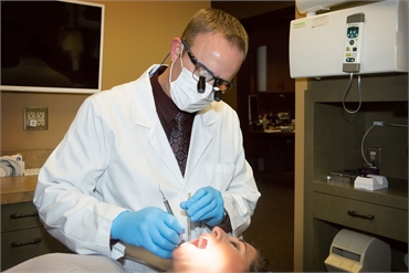 East Wenchatee dentist Dr. James Webb performing root canal at Webb Dental Care