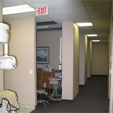 Hallway at the office of cosmetic dentist Michael J Aiello DDS Clinton Township MI 48038