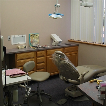 Dental chair at the office of Clinton Township dentist Michael J Aiello DDS