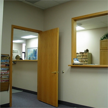 Checkout counter in the office of Clinton Township dentist Michael J Aiello DDS
